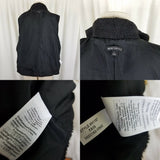 J Crew Mercantile Excursion Berber Sherpa Fleece Vest Womens L Zip Up Black
