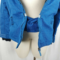 PowderRoom Micro-lite Hooded Polka Dot Anorak Jacket Parka Womens S 10,000 mm