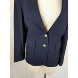 Vintage LL Bean 2 Button Up Wool Jacket Coat Blazer Womens 12 USA 80s Riding