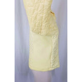 LL Bean Quilted Stretch Sides Thinsulate Lightweight Jacket Womens S Lemon