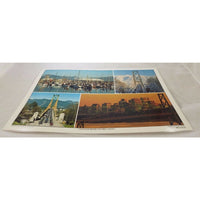 Vintage 70s Scenic Laminated Photos Placemat Travel Souvenir Vancouver BC Canada