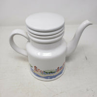 Paul Bocuse La Vallee De Teapot Coffee Pot Carafe Countryside Village 1987 Japan