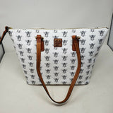 Dooney & Bourke NFL Raiders Exclusive White Wren Zip Tote Bag Purse Handbag NWT