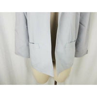 Vintage Prestige of Boston Open Front Swing Wrap Blazer Jacket Womens 10 Gray