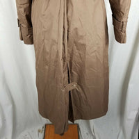 Vintage Count Romi Cape Top Trench Coat Belted Zip Out Flannel Lined Womens 6