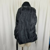 Original Supreme Quality PVC Vegan Faux Fur Collar Belted Tie Jacket Womens L