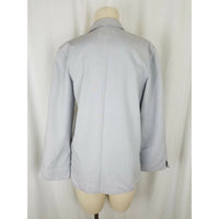 Vintage Prestige of Boston Open Front Swing Wrap Blazer Jacket Womens 10 Gray
