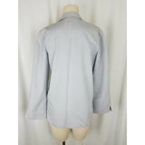 Vintage Prestige of Boston Open Front Swing Wrap Blazer Jacket Womens 10 Gray