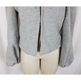 D Fashion Concepts Wool Ruffled Double Lapel Blazer Jacket Womens 10 Romantic