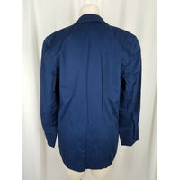 Vintage LL Bean Navy Blue Single Button Up Boyfriend Blazer Jacket Womens 4 USA