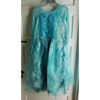 Disney Store Frozen Elsa Costume Girls Kids Halloween Dress Up 9 10 Princess