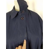 LL Bean Trench Coat Placket Front Belted Rain All Weather Insulated Womens S USA