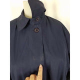 LL Bean Trench Coat Placket Front Belted Rain All Weather Insulated Womens S USA