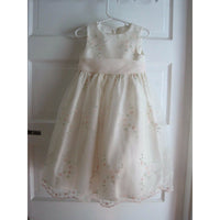 Cinderella Embroidered Taffeta Tulle Tea Party Holiday Wedding Dress Girls sz 3