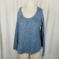 Threads 4 Thought Jersey Knit Sweatshirt Top Mottled Heathered Blue Womens S NWT