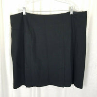 Lysse Perfect High Waist Skirt Plus Size Womens 3X Black Tailored Pencil Pull On