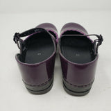 Dansko Purple Patent Leather Mary Janes Clogs Buckle Mules Girls Kids 33 11.5 12