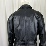 Wilsons Leather Black Belted Thinsulate Insulated Jacket Womens M Zip Out Liner