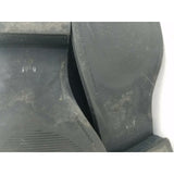 G by Guess Black Leather Boots Womens 7 Tall Knee High Zip Up Buckles Riding