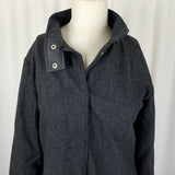 Louise Paris Wool Polyurethane Vintage Reversible Jacket Blazer Womens M Black