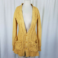 Evy's Tree The Chloe Curry Knit Long Sweater Cardigan Coat Womens S Coatigan