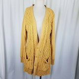 Evy's Tree The Chloe Curry Knit Long Sweater Cardigan Coat Womens XL Coatigan