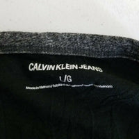 Calvin Klein Jeans Jersey Knit 3/4 Sleeve Baseball T-shirt Top Womens L Stretch