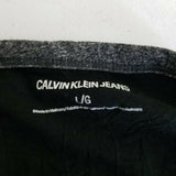 Calvin Klein Jeans Jersey Knit 3/4 Sleeve Baseball T-shirt Top Womens L Stretch