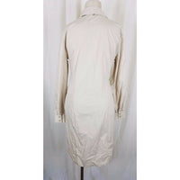 Apart Brand 100% Cotton Wrap Tie Sash Shirt Coat Dress Womens 8 NWOT Tan Khaki