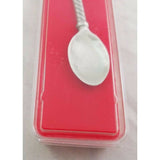 Miniature Decorative Souvenir Pewter Spoons Covered Bridge New England Silver