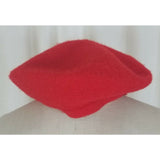 Vintage 1950s Fashions by Arlington Fifth Avenue 100% Wool Red Beret HAT Chapeau