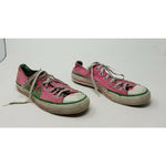 Converse All Star Chuck Taylor Pink & Green Low Top Lace Sneakers Shoes Womens 8