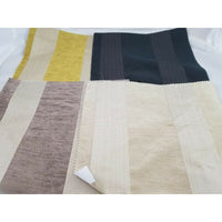 Lot Bernini Striped Brocade Woven Velvet Furniture Fabric Samples Lot 4 Pieces