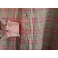 Big Feet Pajamas Co. Footed Footie Pj's One Piece Pink Plaid Union Suit Womens L