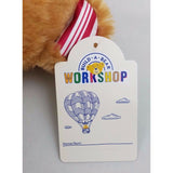 NWT BUILD A BEAR Peppermint Paws Candy Cane Bear Stuffed Full Size Plush Brown