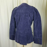 The Pyramid Collection Purple Velvet Gothic Steampunk Military Jacket Womens M