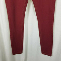 Evy's Tree Denim Skinnies Ponte Pants Skinny Jeans Jeggings Leggings Maroon S