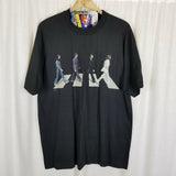 Vintage Winterland The Beatles Abbey Road Black Rock Concert TShirt Mens XL 90s