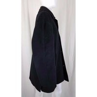 Weatherproof Black Wool Peacoat Coat Mens M Quilted Insulated Liner S&K Brands