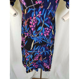 Anthropologie Maeve Elia Cold Shoulder Dress Womens 12 Swing Floral Cold Bright