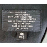 Galleon Insulated Double Breasted Trench Coat Mens 40R Removable Lining Black