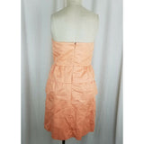 J.Crew Cold Bare Shoulder Layered Tiered Ruched Mini Sun Dress Womens 6 Apricot