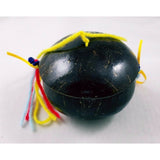 Vintage 1950s Painted Coconut Shell Girls Head Purse Tiki Kitsch Hawaii Souvenir