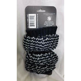 Nicole Miller Sweater Knit LegWarmers Boots One Size OS Black White Striped NWT