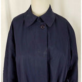 LL Bean Trench Coat Placket Front Belted Rain All Weather Insulated Womens S USA