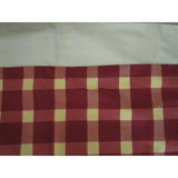 Rust Yellow Cotton Plaid Checked Solid Yellow Backed Fabric Craft Project 69x54