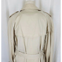 Vintage Fleet Street Long Belted Cape Top Classic Trench Coat Womens 12 Lined