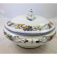 Wilton Ware Birds of Paradise China Covered Serving Dish Handles England Parrot