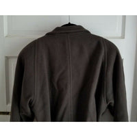 JNY Jones New York Double Breasted Belted Tie Wide Lapel Peacoat Coat Womens S M