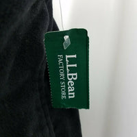 LL Bean Petites Moleskin Brushed Cotton Black Demi Skirt Womens 6P Vintage NOS